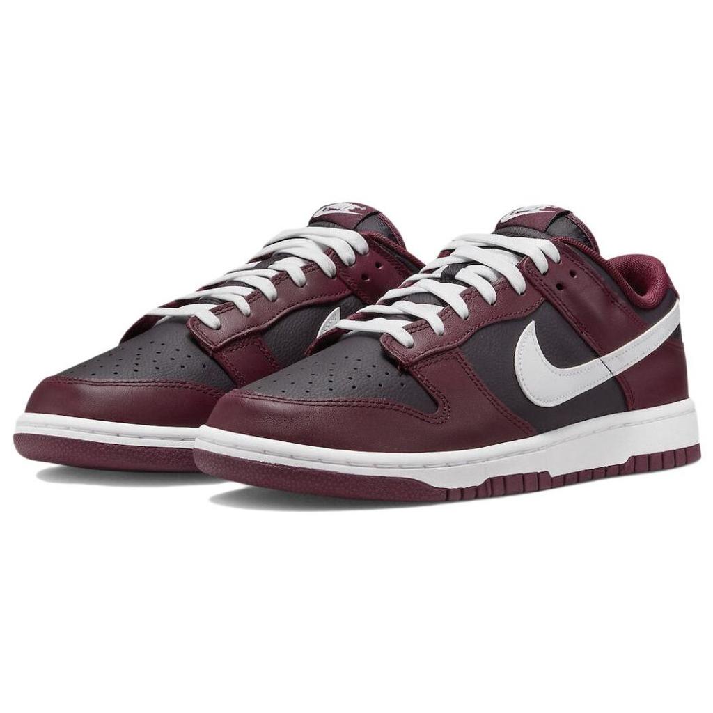 Nike Мужские кроссовки Dunk Low Dark Beetroot красные белые DJ6188-600