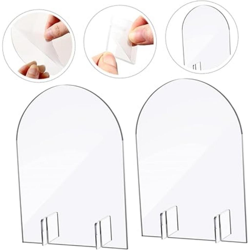 5 шт. Свадебные карточки рассадки Акриловые карточки для рассадки Набор Пустая поверхность Номер стола Декоративная табличка для банкета