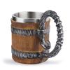 Пивная кружка с черепом из смолы, 3D кофейная чашка из нержавеющей стали, чашки для вина, чая, паб-бара, посуда для напитков, кружка для воды, кофейная чашка, домашний декор, подарок