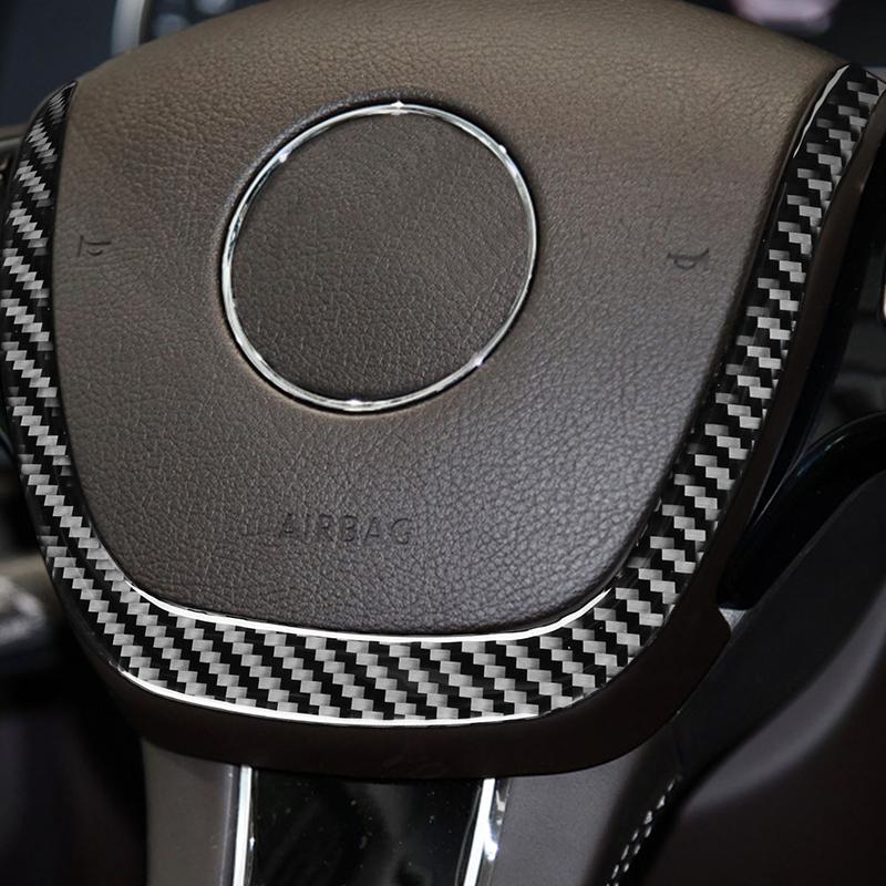 Для VW Touareg 2011-2018 мягкое углеродное волокно, наклейка на руль, подбородок, отделка, аксессуары для салона автомобиля, салон автомобиля