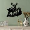 Wall Hanging Decoration Art Deer Tree Housewarming Gifts Modern Sculpture Crafts for Garden