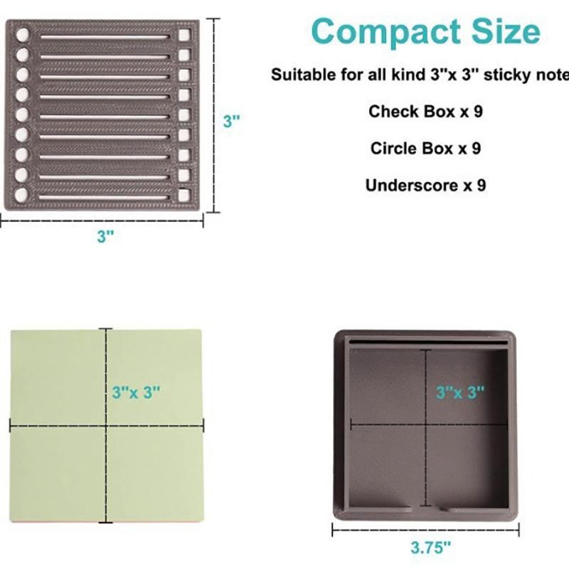Органайзер для липких блокнотов Держатель для блокнота Органайзер для липких заметок с трафаретом Ежедневник Держатель для списка дел Для студентов Учителей Для