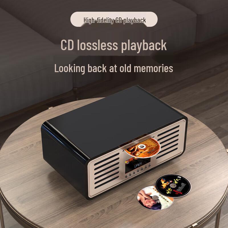 HiFi Bluetooth-колонка SANSUI N3 с ламповым усилителем и CD-плеером, штекер CN (адаптер в комплекте) (Китайская версия)