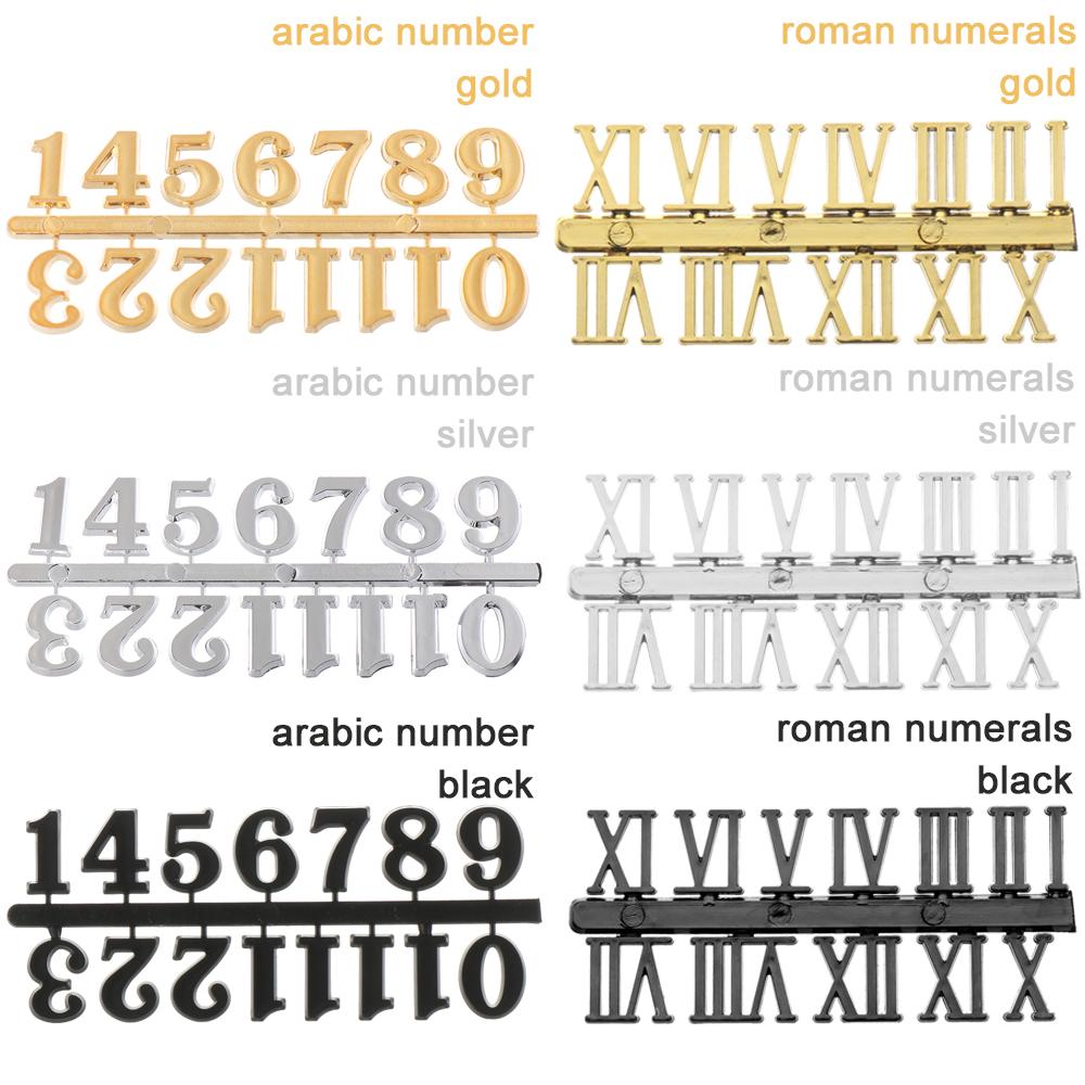 Tools Replacement Gadget Quartz Clock Parts Arabic Number Clock Numerals Accessories Roman Numerals