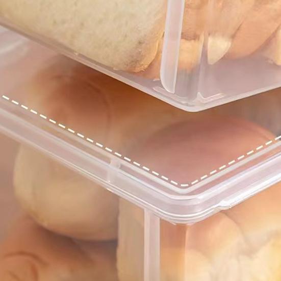 Прозрачный ящик для хранения хлеба, контейнер для хранения продуктов, большой горлышко, герметичная кухонная фруктовница, холодильник, контейнер для тостов, хлеба, торта