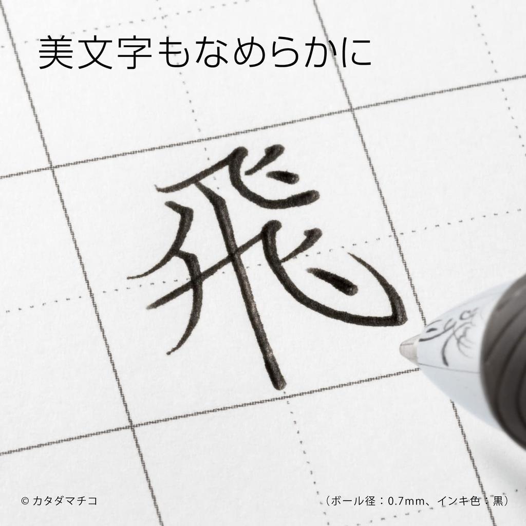 Pentel Energel Gel Ink Ballpoint Knock Silver 5 Pens Pen, Type, 0.5mm, Barrel, XBLN75ZA, Black,