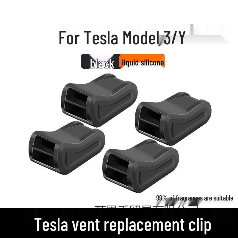 Держатель-клипса для освежителя воздуха в вентиляционное отверстие Tesla Model Y/3 - Модификация интерьера.