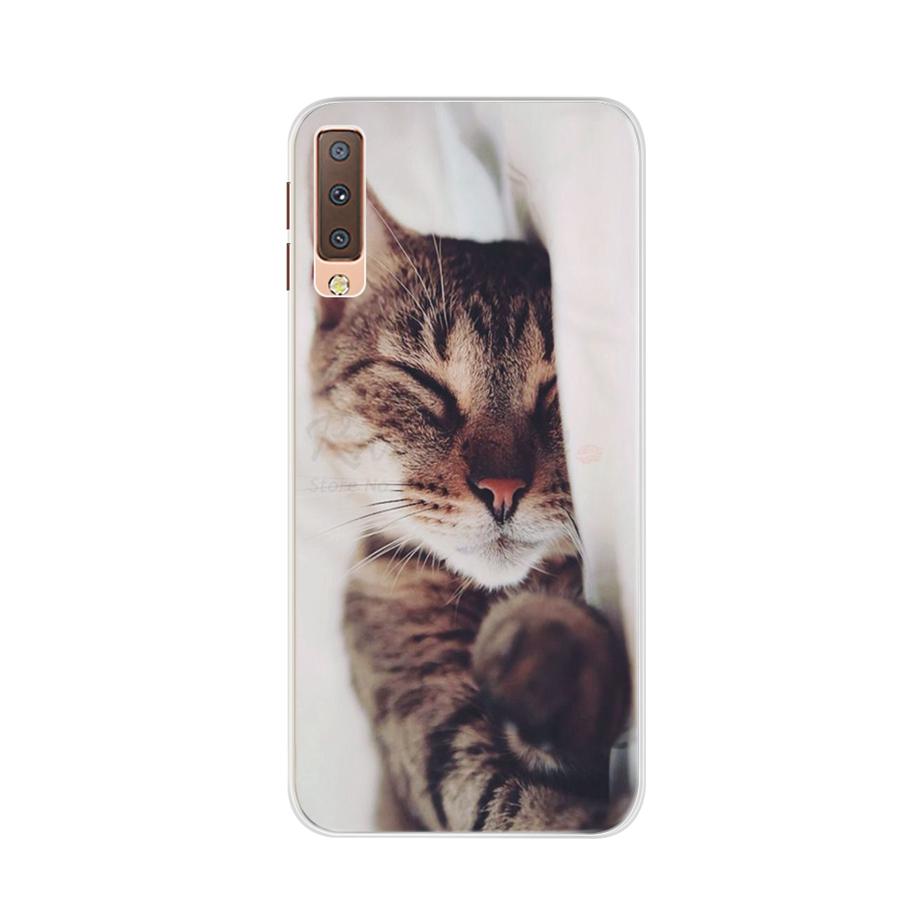 for Samsung A7 2018 Case Soft Silicone Back Cover Cute Cartoon Phone Case For Samsung Galaxy A7 A 7 2018 A750 A750f Case Bumper