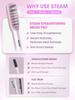 Sheglam Паровая расческа-выпрямитель: Получите гладкие, прямые волосы за 8 минут, питайте и уменьшайте пушистость