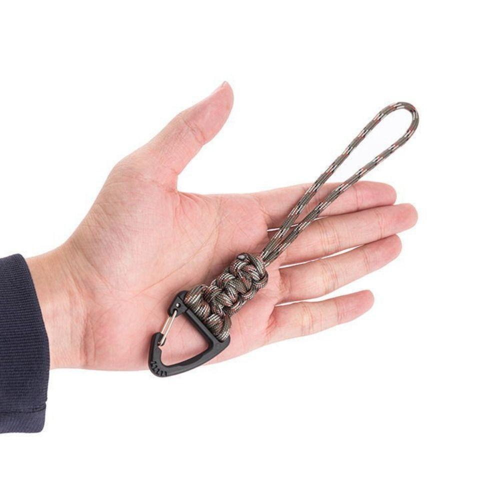 Anti-Loss Wrist Rope Nylon Lanyard Woven Paracord Keychain Backpack Key Ring Hand-Woven Starp