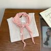 Japanese Cotton And Linen Small Square Scarf Silk Scarf Women'S Decorative Neck Protection Scarf Internet Celebrity Senior Photo Headband Headscarf