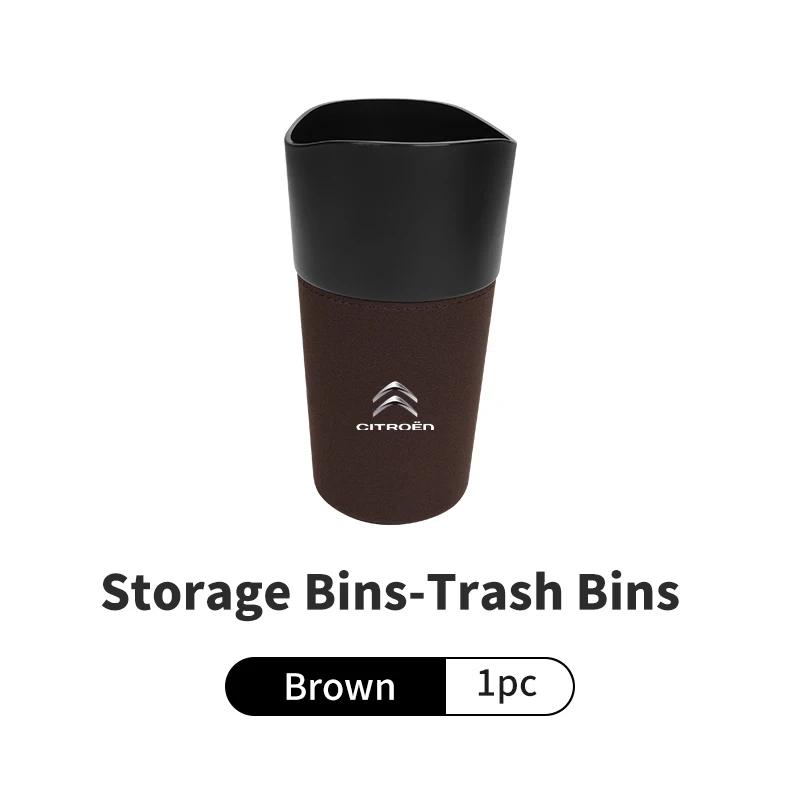 AQE3   Car Trash Can Drink Bottle Storage Bucket Cup Holder Organizer For Citroen C4 C3 C5 C1 C2 C6 VTS C4L DS3 DS4 DS5 Grand Berlingo