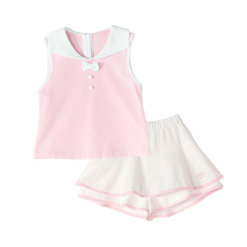 Desa Girls' Summer Sporty Polo Skort Set
