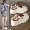 Little White Shoes 2025 Baseplate Shoes Casual Single Shoes Spring and Autumn New Korean Version Female Thick Student Small Height Increase Women's Sh