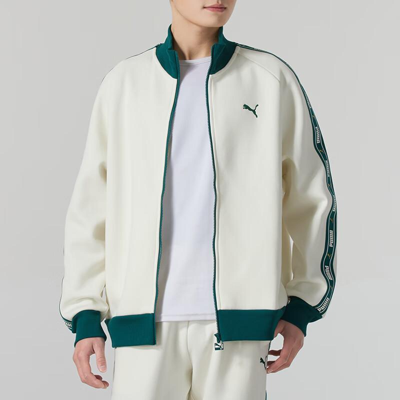 Puma Future ARCHIVE Логотип бренда Комфортная Ветрозащитная Модная Куртка с Воротником-стойкой Унисекс Цвет: Вне-белый