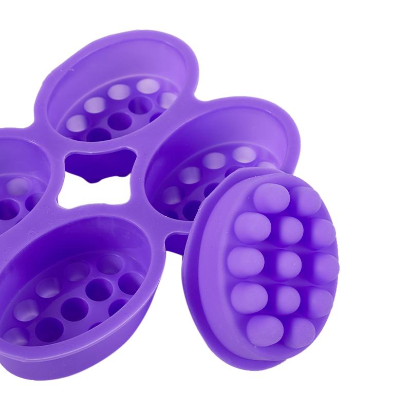 3D силиконовые формы для мыла ручной работы, массажные формы, Diy, овальная форма, мыло с эфирным маслом