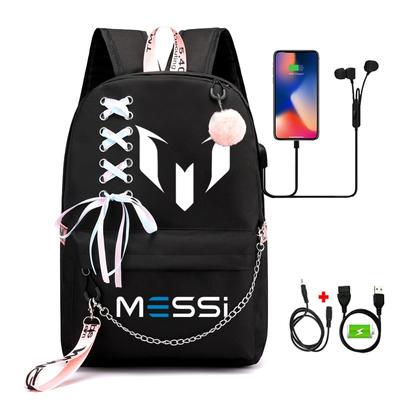 Школьный рюкзак Football Super Stars Messi для мальчиков и девочек, дорожный ноутбук, подростковые Mochilas, студенческие сумки, детский рюкзак