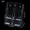 Acrylic Brochures Holder Clear Literature Organizers Stand, Brochures Pamphlets Display Stand for Wall Mount Countertop