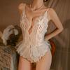 Sexy Adult Women Erotic Lingerie Clothing Sex Lace Sleepdress  Porn Dress Baby Doll Deep V Crotchless Pijamas Bodysuit Corset