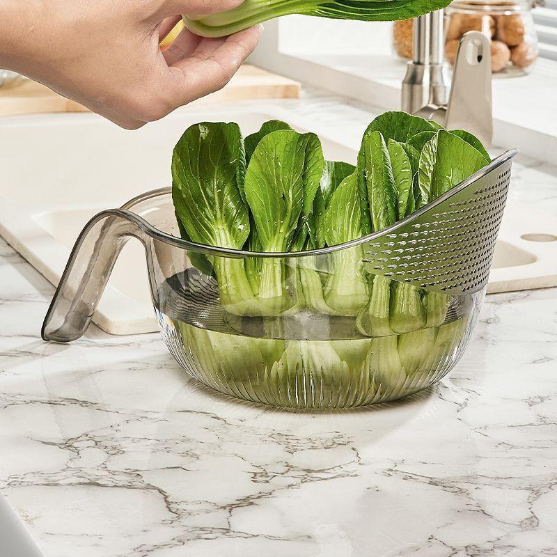 1 шт. Многофункциональная сливная корзина, сливная чаша, бытовая раковина, таз для овощей, кухонный дуршлаг для мытья риса, фруктовая тарелка