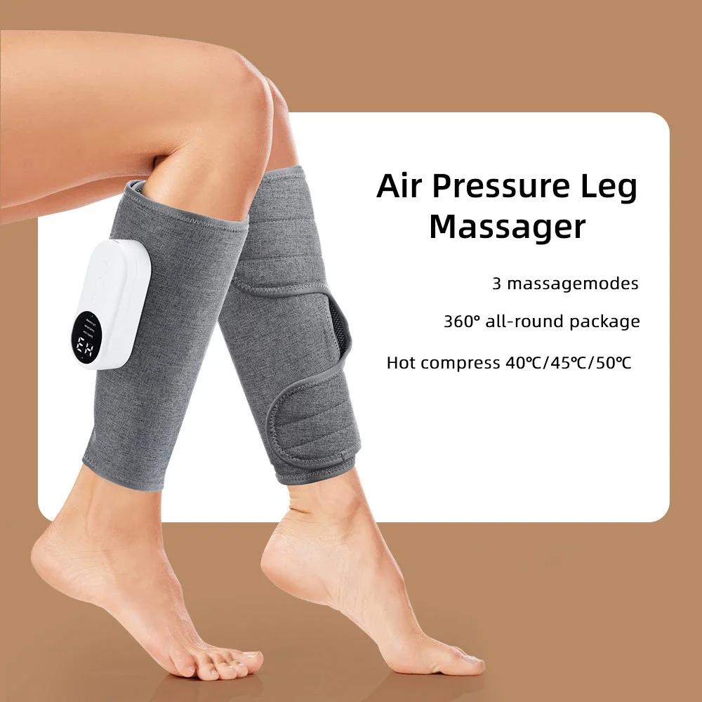 Eletric 360° Air Pressure Calf Massager 3 Mode Airbag Compresstion Wireless Foot Leg Massage Calf Muscle Relax Blood Circulation
