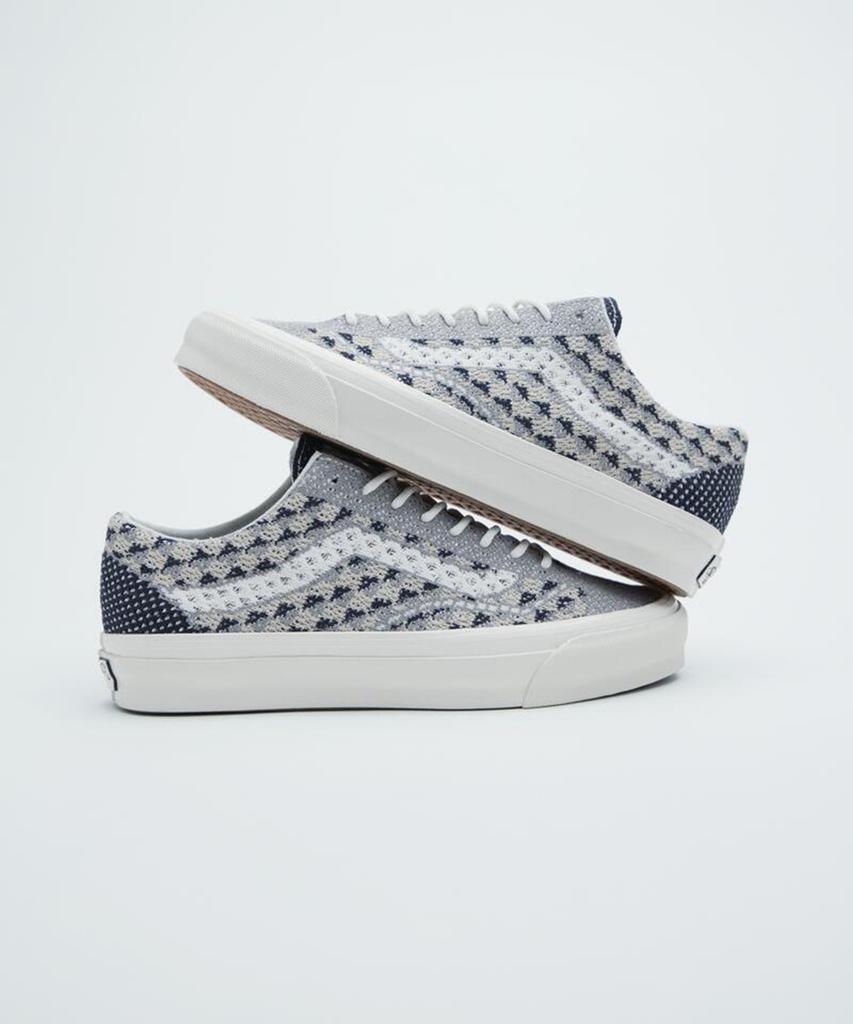 Vans Premium Old Skool 36 Ek - Геометрическая Клетка Серо-Почтовый / Vn000Efk85T1