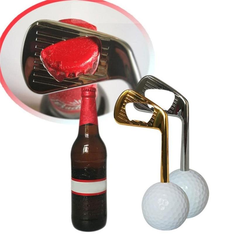 Creative Golf Putter Beer Opener Zinc Alloy Bottle Opening Tool for Wedding Party Practical Bottle Lid Remover