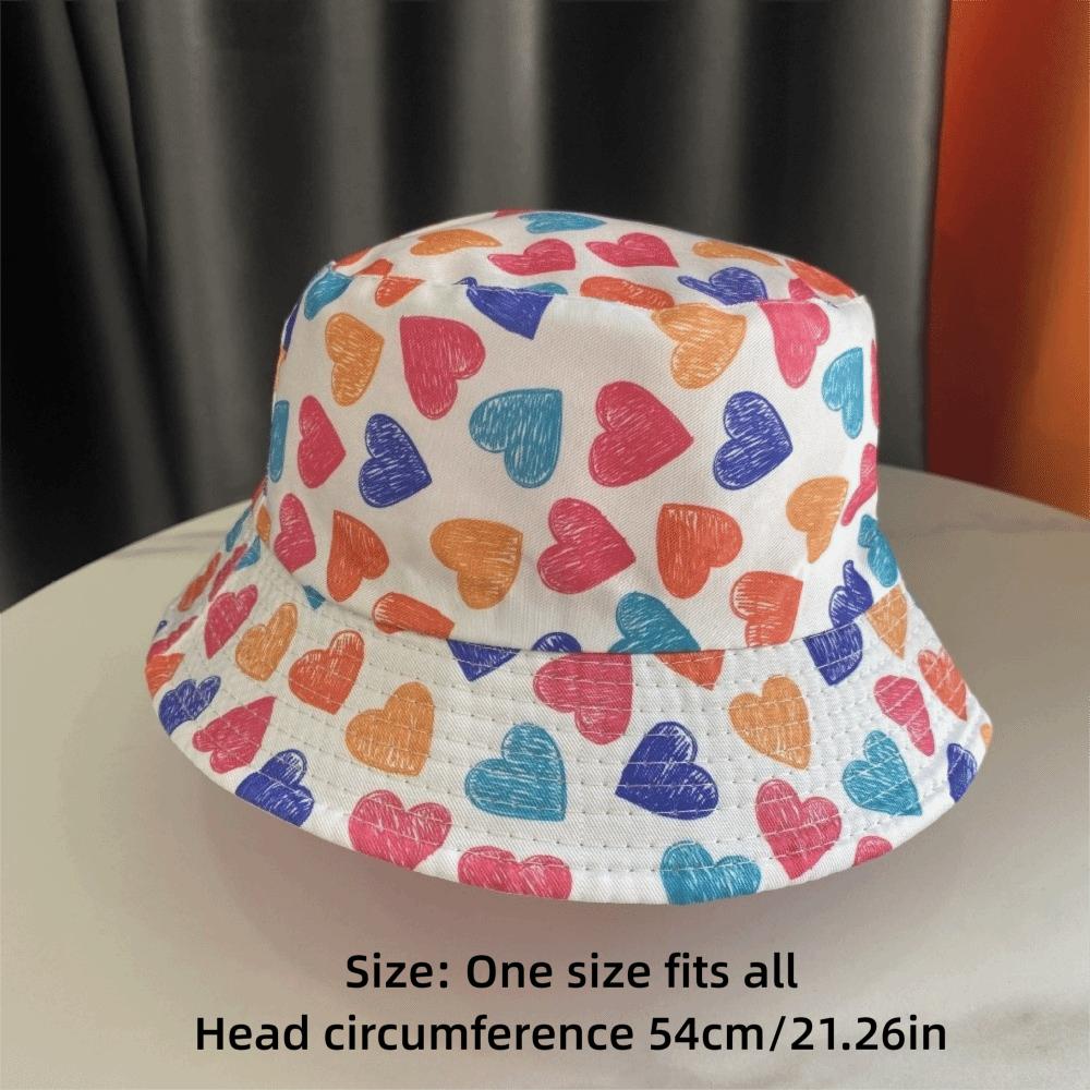 Thin Baby Bucket Hat Cartoon Print Outdoor Kid Sun Hat Summer Fisherman Cap