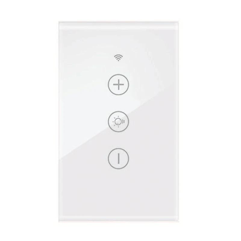 Tuya Умный WiFi Диммер Переключатель EU/US Настенный Сенсорный Переключатель Светодиодный Свет Приложение Smart Life Беспроводное Дистанционное Управление Голосом для Alexa Google