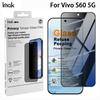 Закаленное стекло для защиты конфиденциальности для Vivo S60 5G IMAK Пленка-защита экрана Full Coverage Поддержка разблокировки по отпечатку пальца