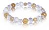 Power Stone Rutilated Bracelet Natural Stone Rutilated Quartz Good Luck Good Luck Money Purification Amulet [Kyojudo] Women's (Rutilated Quartz, 16cm)