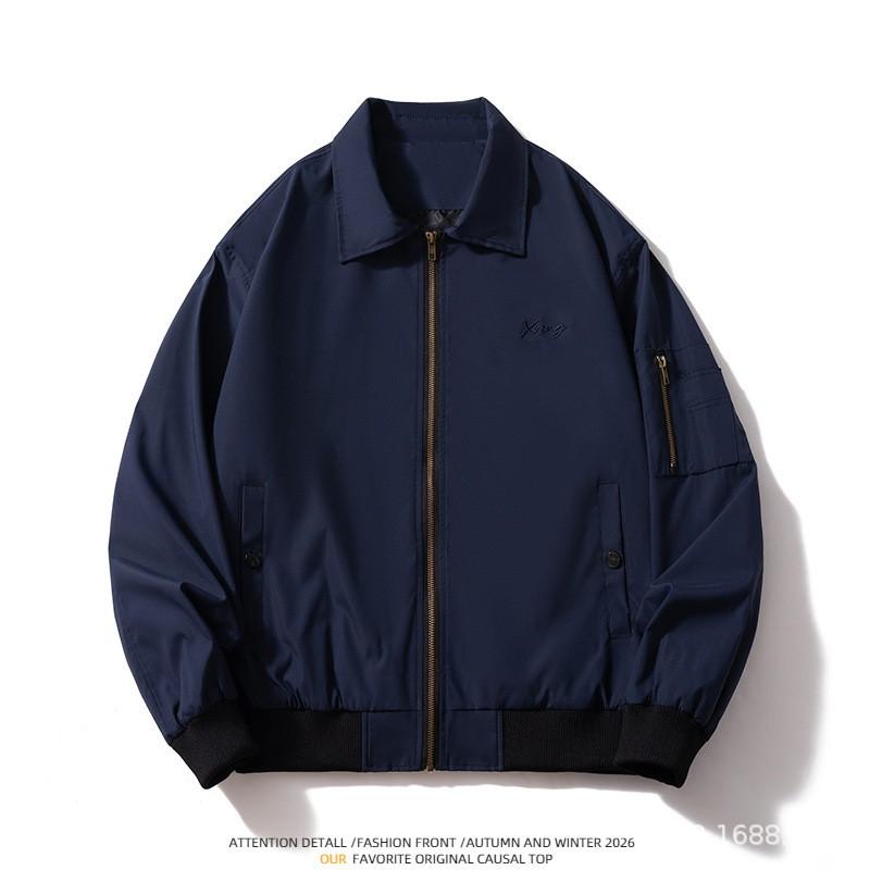 Mens Bomber Jacket Winter Warm Cotton-Padded Short Outerwear Casual Loose Fit Teens Adults