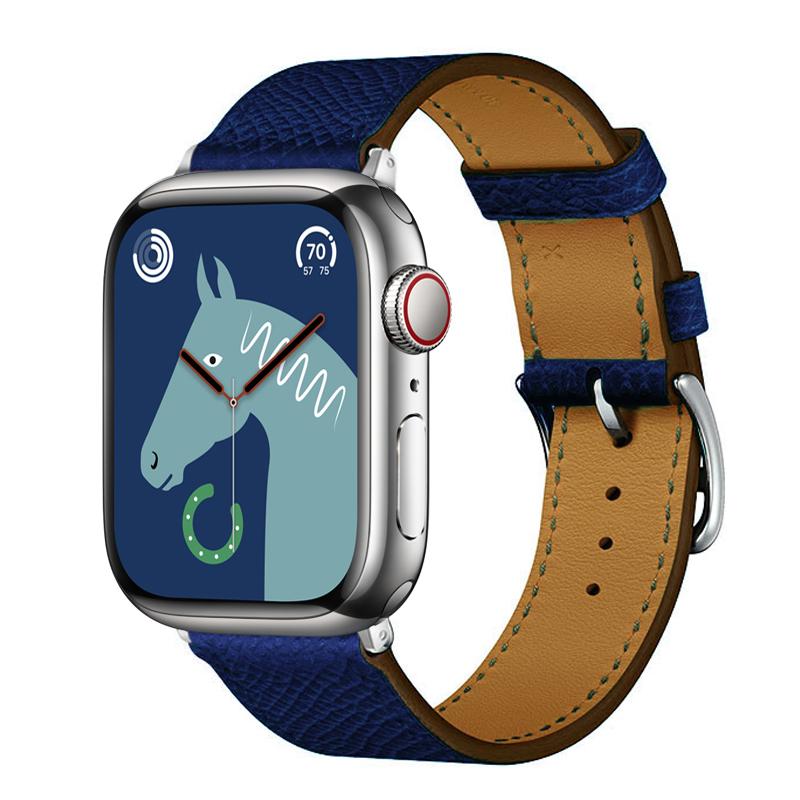 Кожаный ремешок для Apple Watch ultra 2 ремешок 49мм 46мм 42мм 44мм 45мм 40мм 41мм Браслет Correa iWatch Series 3 6 5 4 SE 7 8 9 10