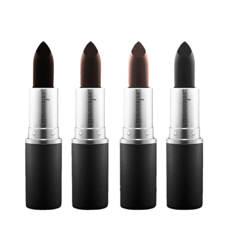 Временная краска для волос в стике: Мгновенный консилер для седых волос, каштаново-коричневый/черный, в виде помады