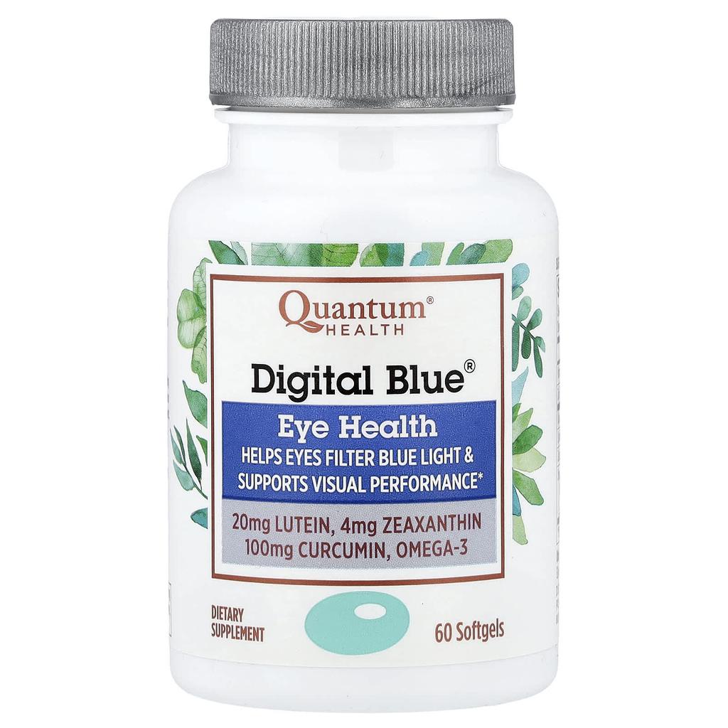 Quantum Health Digital Blue®, Здоровье глаз, 60 мягких капсул