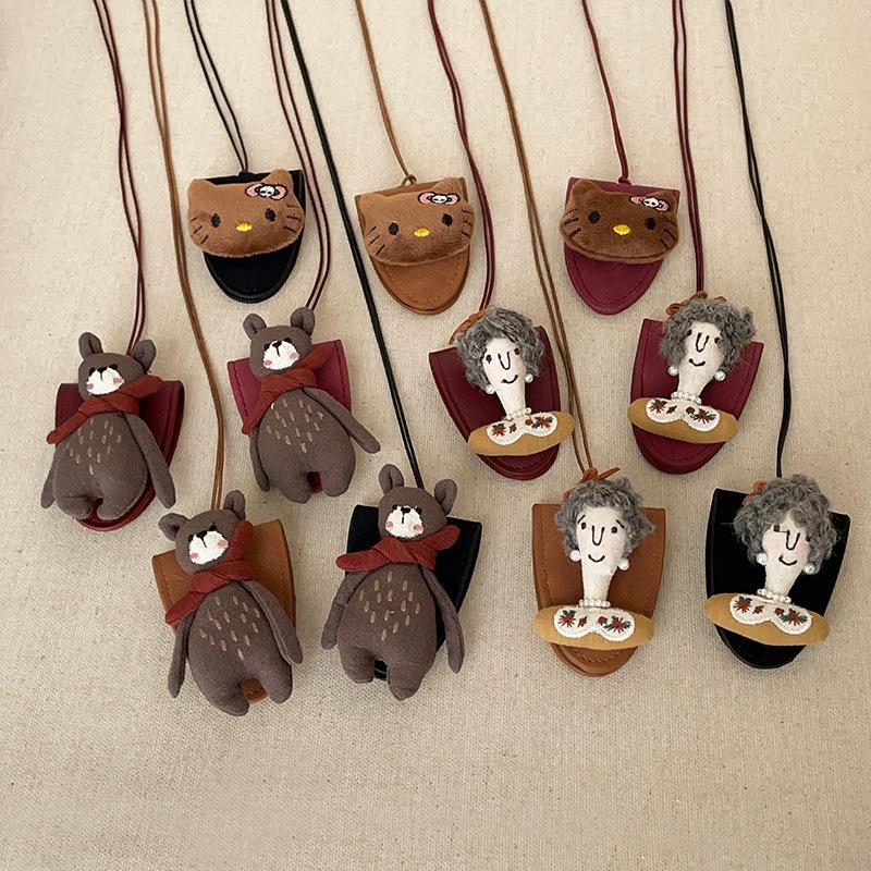 Handmade Plush Doll Lanyard & Magnetic Sunglasses Clip Necklace - Cute Versatile Choker & Sweater Chain for Women