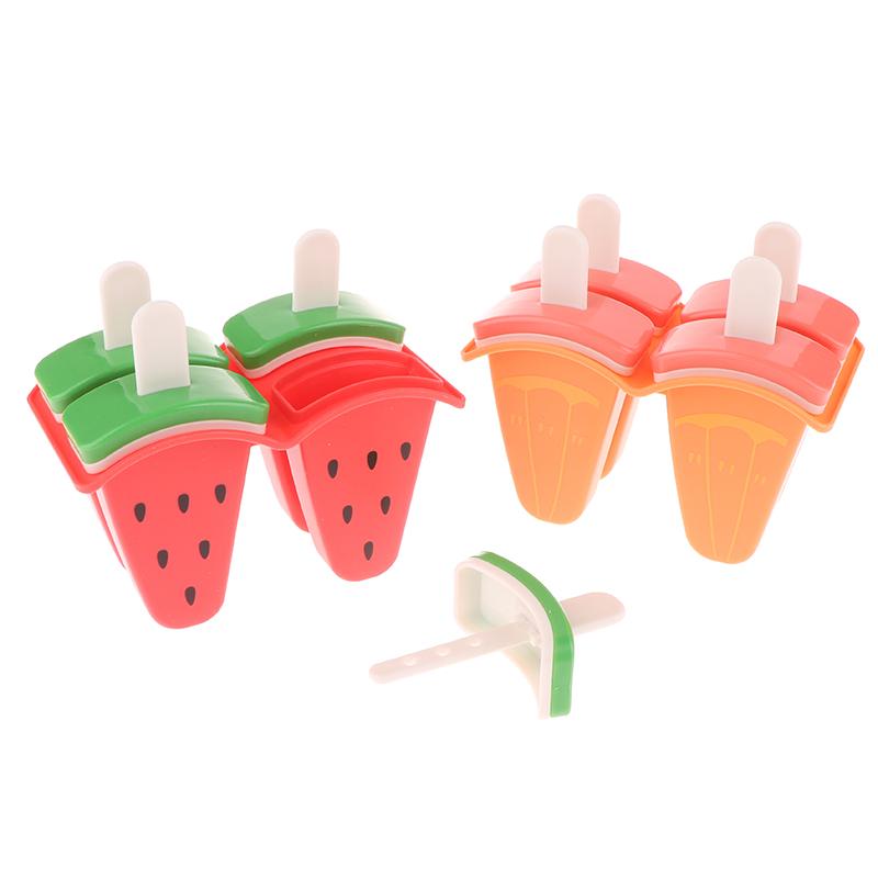 Ice Cream Mold With Cover Watermelon Shape Mold Diy Homemade Ice Popsicle Mould Frozen Juice Milk Kitchen Ice Cream Make Tools