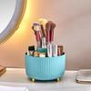 Makeup Brush Holder Large Capacity Multiple Compartments Multi-angle Rotating Countertop Cosmetic Organizer