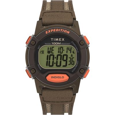 Часы TIMEX Expedition, Мужские, Кварцевый механизм, Водонепроницаемость 10 АТМ, Пластик, Хаки циферблат, TW4B30400 [Оригинал]