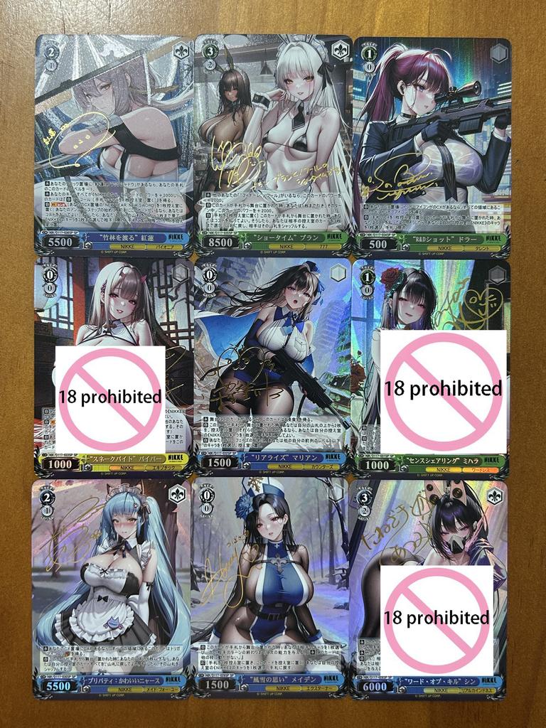 Goddess of Victory ACGLive2D DIY Collectible Flash Card Anime Cartoon Trading Gift 63x88mm Self Control Signature