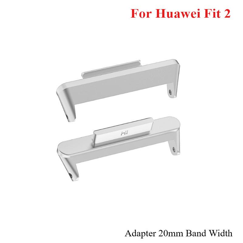 1 пара адаптеров для ремешка Huawei Watch Fit 3 20 мм для смарт-часов, коннекторы из нержавеющей стали 316L, аксессуары для ремешка Huawei fit2/1