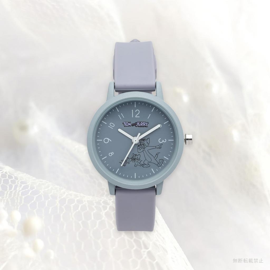 [Fieldwork] Women's Watch Tom and Jerry Analog Silicone Belt Line Art Rubber Watch Tom & Jerry & Toffee Purple TAJ005-3