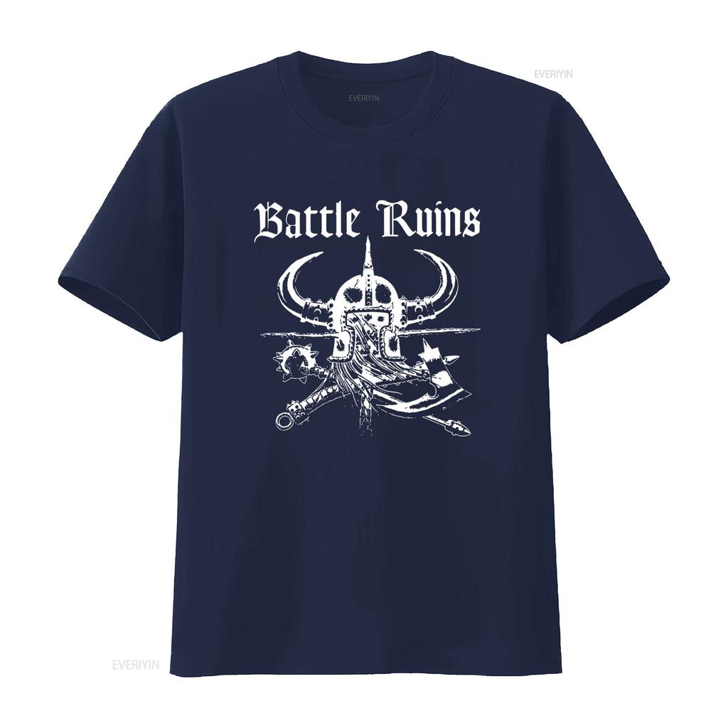 New Popular Battle Ruins American Classic Art Vintage Retro Logo T Shirt S 4XL vintage Stretched Versatile Stylish