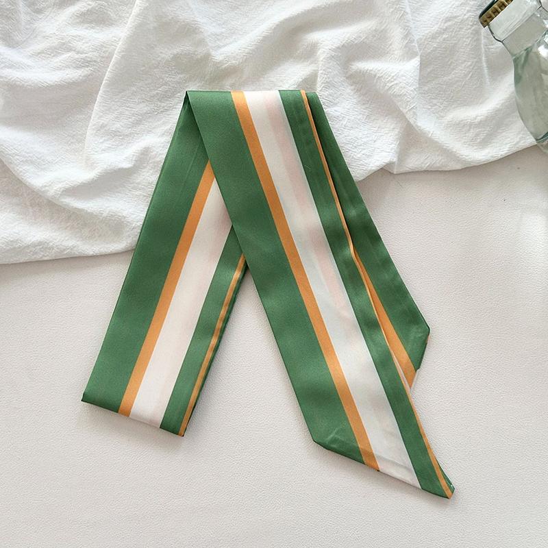 Woman Skinny Silk Scarf 90cm*6cm Long Hair Strip Silk Ribbon Small Neck Scarves Kerchief Lady Bag Handle Ribbon Scarf Tie