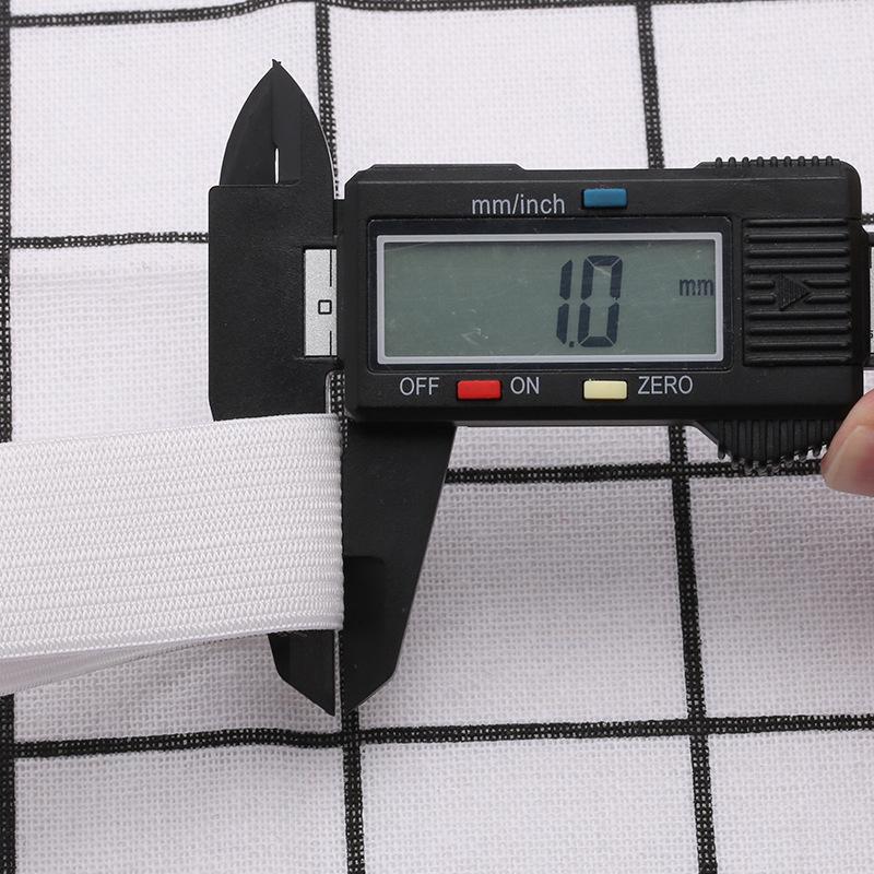 Толстая широкая плоская резинка - двухслойная, высокая эластичность, черного и белого цвета