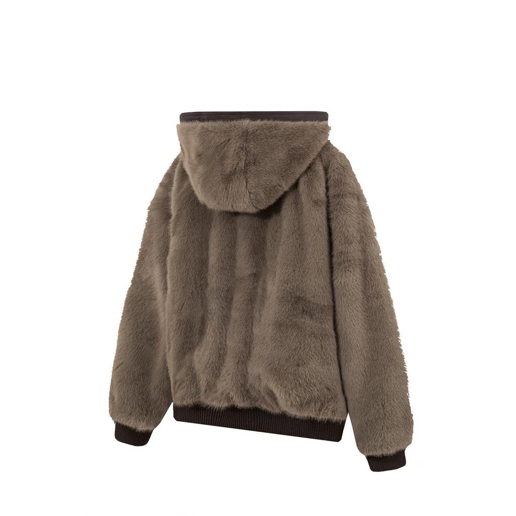 Унисекс двусторонняя хлопковая куртка с флисовой подкладкой и капюшоном - Зимняя необходимость