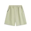 Li Ning Sports Lifestyle Series Solid Color Mid Waist Versatile Breathable Straight Leg Sports Shorts Men Shorts Shuttle-Leaf-Green AKSV169-3