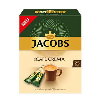 Jacobs Кофе растворимый Cafe Crema в стиках, 25 шт.