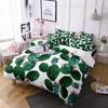 Мультяшный кактус король королева пододеяльник набор постельного белья суккулентные растения для взрослых зеленый тропический пустынные растения полиэстер пододеяльник