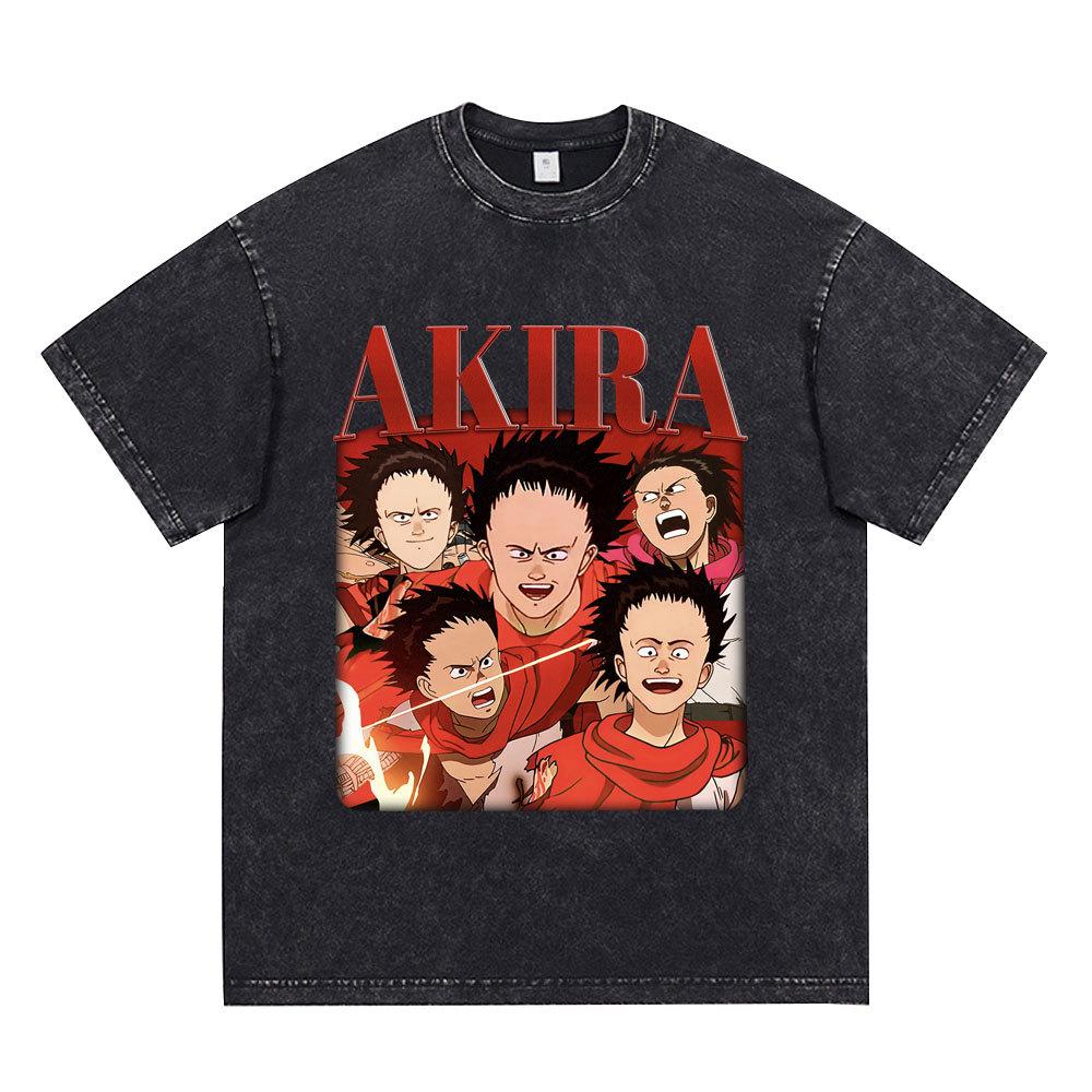 Anime Akira Vintage Washed T Shirt 90s Science Fiction Movie